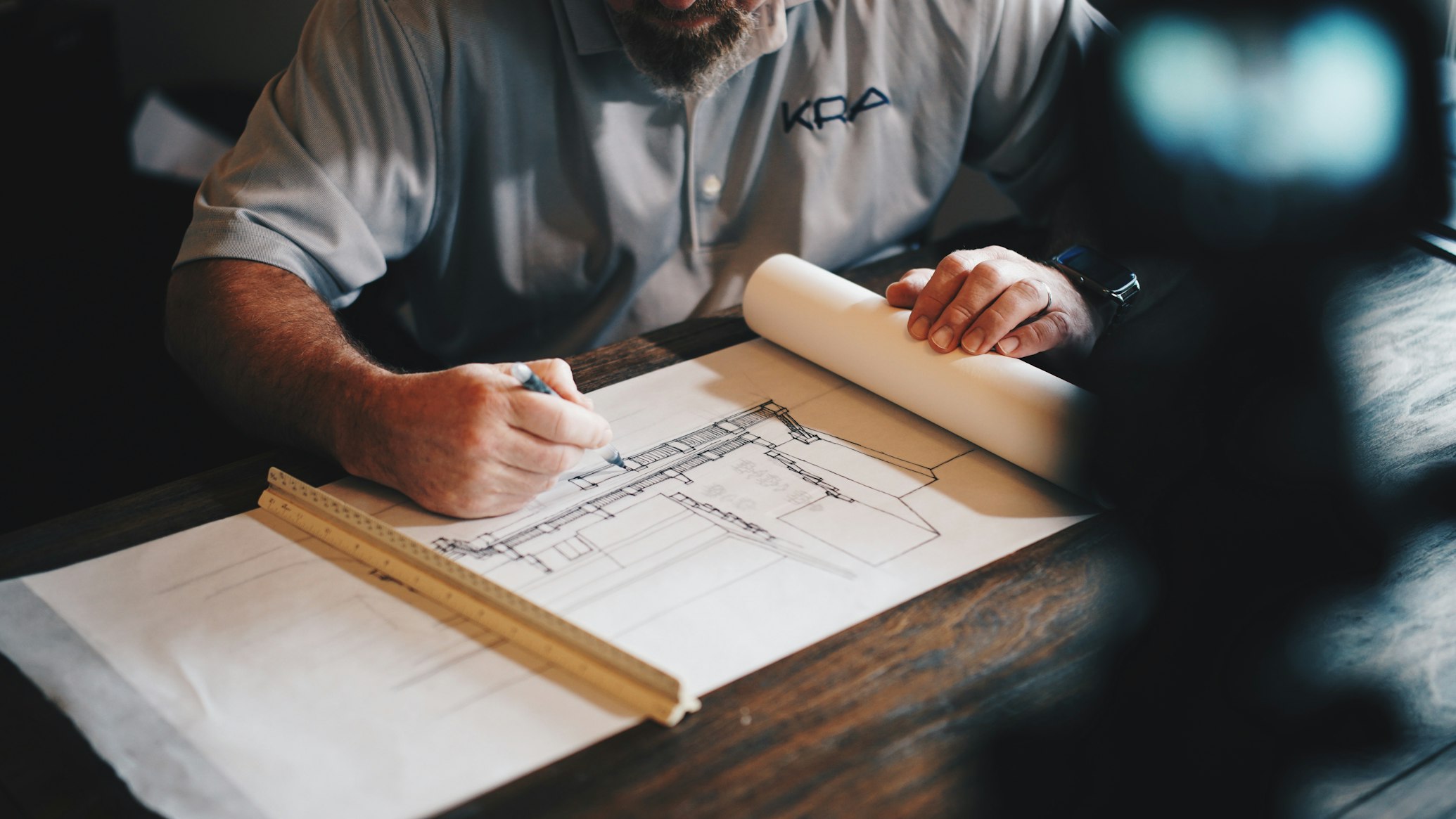 Raw structural architectural construction phase